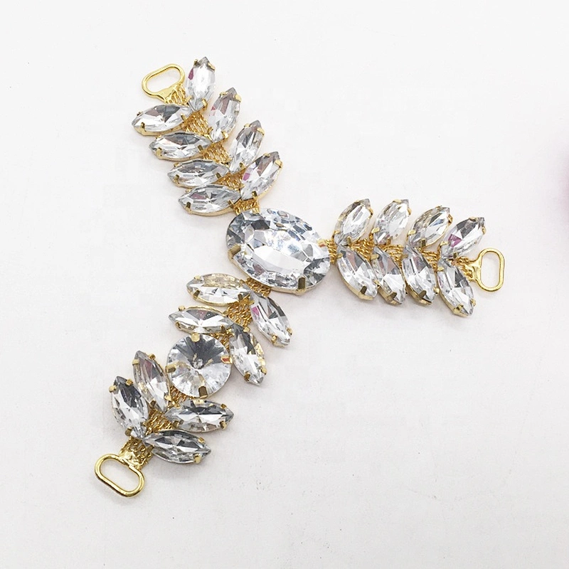 Ladies Jewelry Crystal Rhinestone Shoe Buckles And Accessories Beach Sandal for Decorations