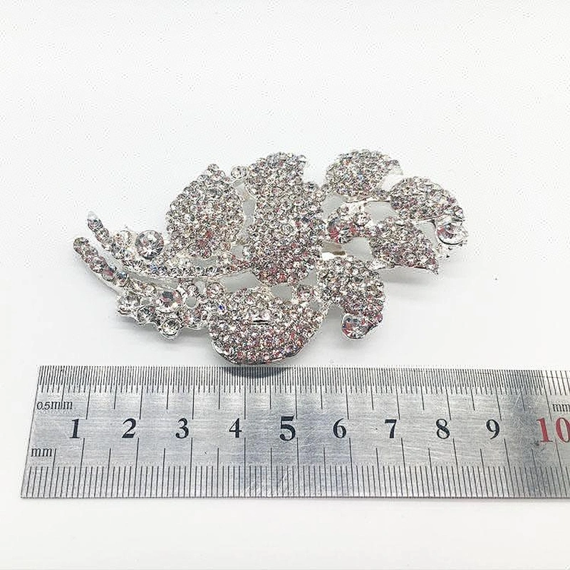 Customized Crystal Rhinestones Wedding Celebration Brooch