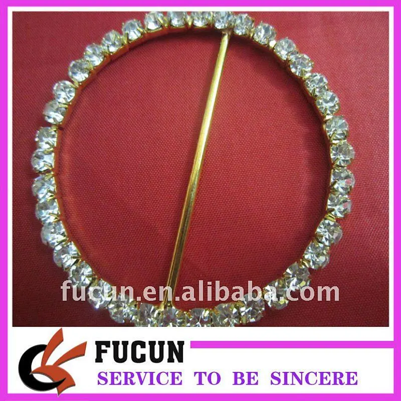 high quality diamante ribbon slider/belt buckles wholesale