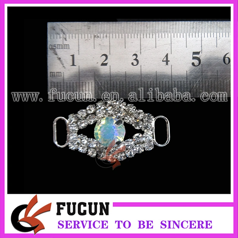 Top AAA crystal Rhinestone Bikini Center Connector Rhinestone Buckle