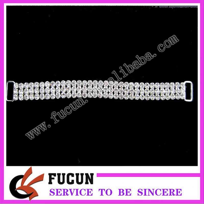 CLASSIC SS16 4 mm 3 ROWS CRYSTAL RHINESTONE CONNECTOR STUNNING ON STAGE