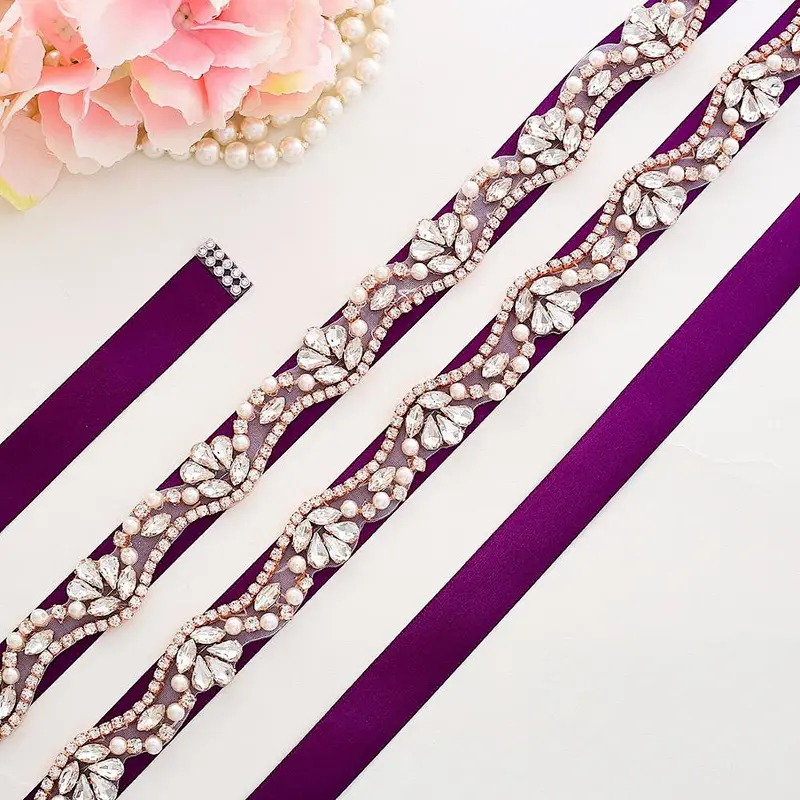 New style Sewing decoration DIY handmade rhinestone strass embroidery applique for dress