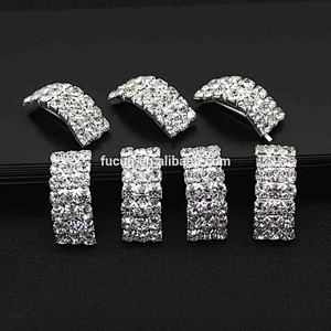 fashion new style small arch shape rhinestone buckles for ribbon
