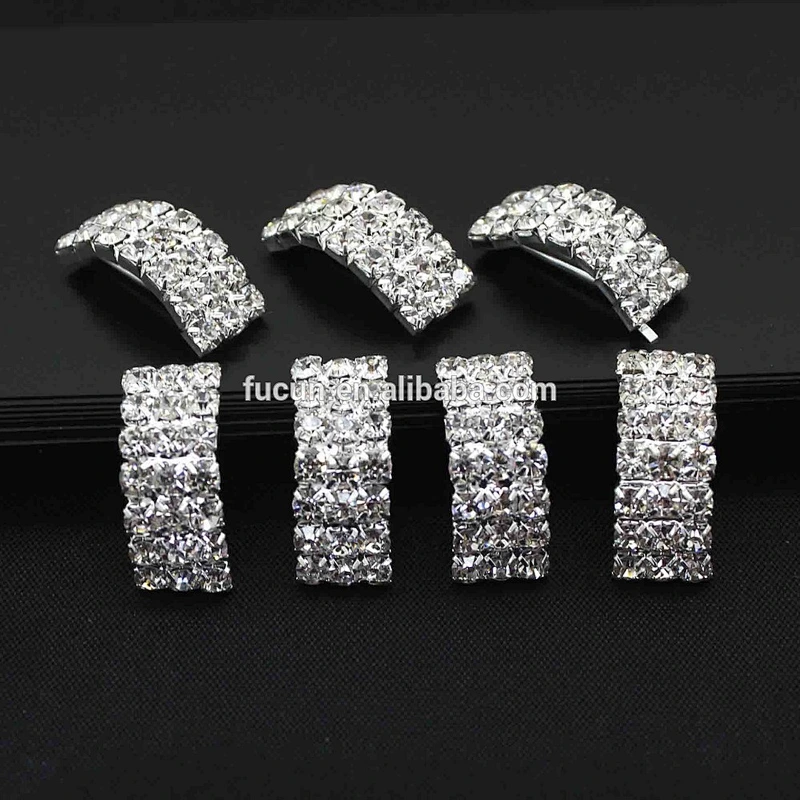 fashion new style small arch shape rhinestone buckles for ribbon