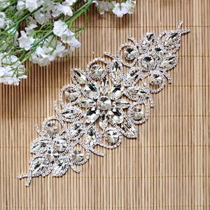 Hot Sale Favor AB Rhinestone Wedding Dress Crystal Belt Trim Appliques
