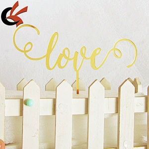 Personalized Love Acrylic Cake Topper Wedding Cake Topper