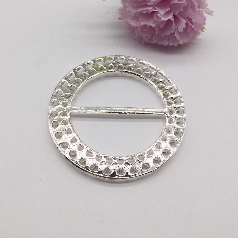 High quality 58mm diamond crystal wedding chair brooch sash rhinestone ribbon buckle