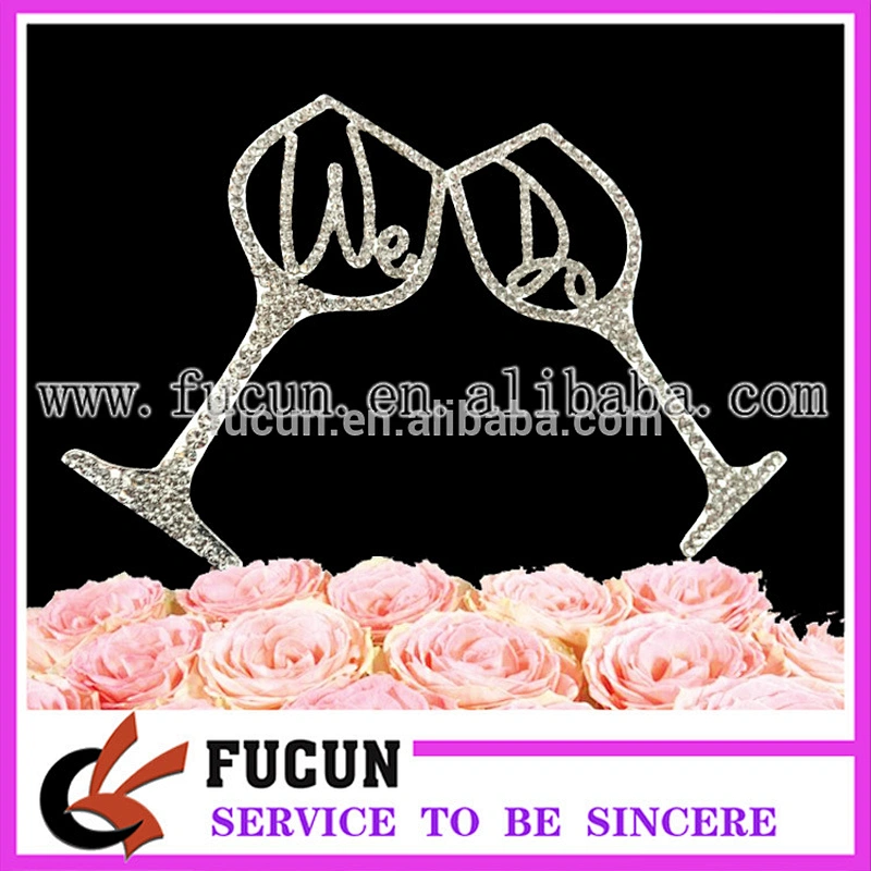 Wholesale Chinese crystal diamante wedding cupcake party decorating supplies
