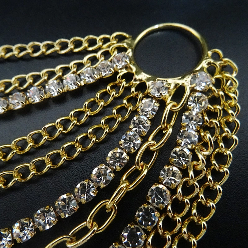 Fashion Punk Style Strong Hanging Gold Metal Chain Connector for Bikini