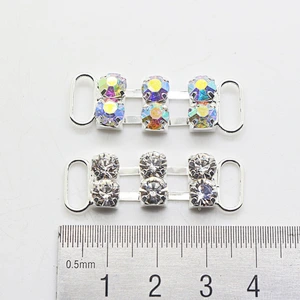 2018 new 2 rows AB stone small bikini connector buckle for Swimwear
