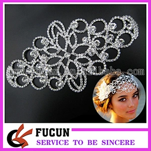 Sewing Motif Bridal Sash Crystal Rhinestone Applique Embellishment