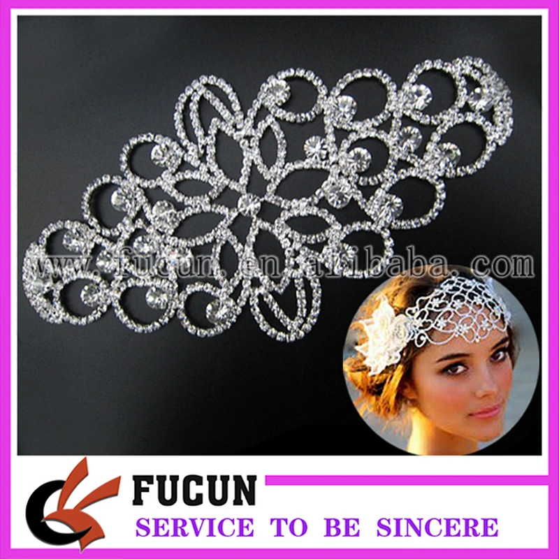 Sewing Motif Bridal Sash Crystal Rhinestone Applique Embellishment