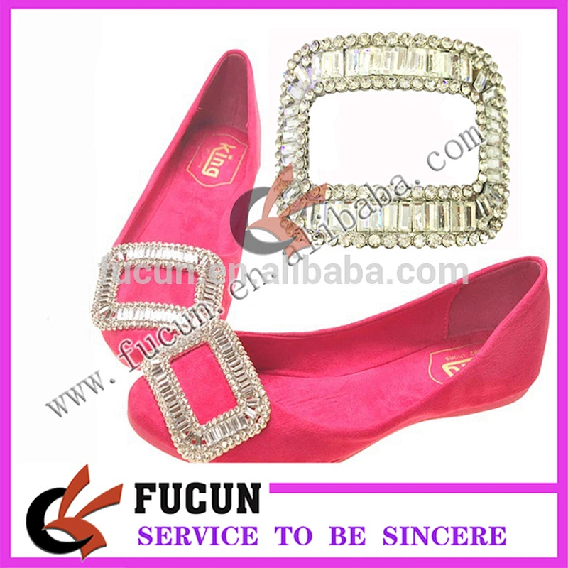 ladies high heel shoe hardware metal accessories for shoe crystal metal buckle
