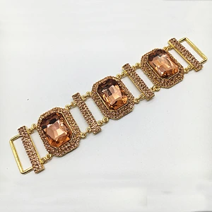 2018 top sale series Jewelry Glass Rhinestone Bikini Buckle/Bikini Connector For Swimsuit Decorations