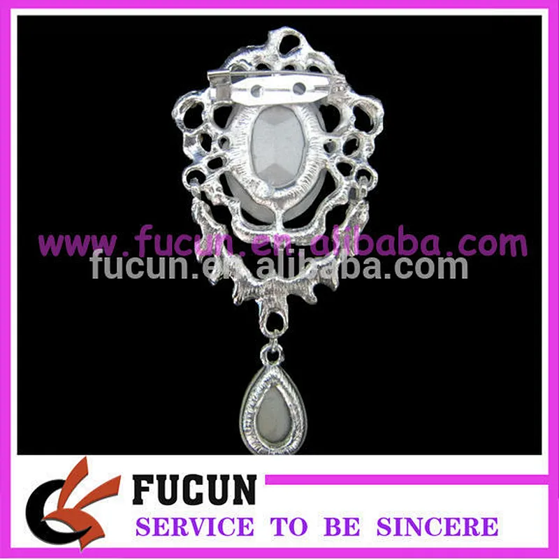 cheap fashion crystal rhinestone brooch with brooch pin for wedding wholesale