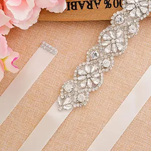 2019 top Sale Decorations Hot Fix Sew On Rhinestone pearl Applique Trimming For Wedding Dress