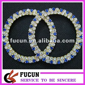 round rhinestone buckles
