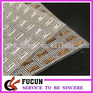 Factory price 10*10MM all glass beads rhinestone mesh trimming 24*40cm/sheet for bags/garment/shoe