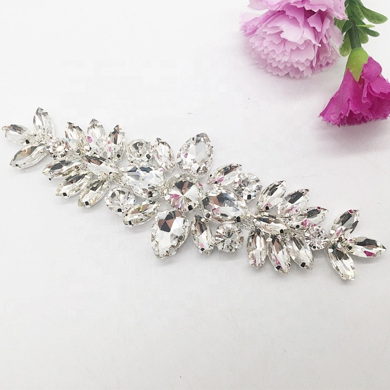 fashion latest design blingbling crystal engagement wedding jewelry rhinestone applique