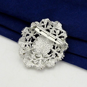 2018 New style Fashion Vintage crystal rhinestone brooch for wedding invitations