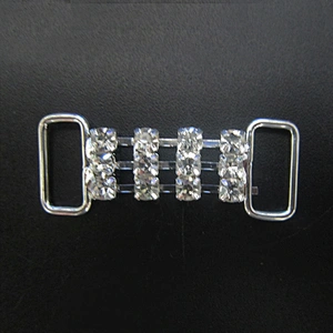 fashion custom metal swimwear rhinestone chain buckle AB crystal rhinestone bikini decorative