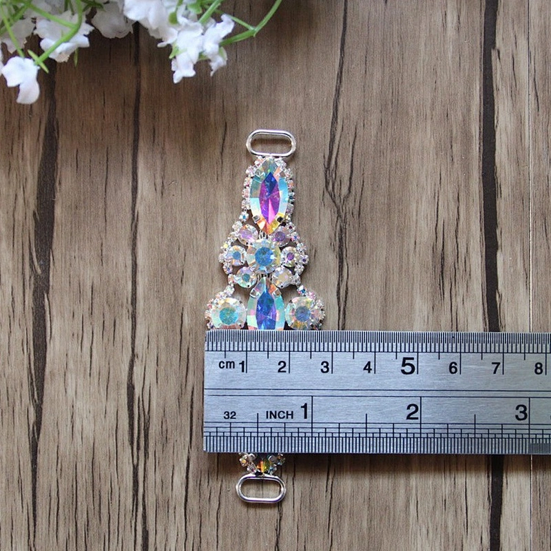2020 Bikini Competition Jewelry Rhinestones Decoration Crystal AB Rhinestone Swimwear Bikini Connector for sell