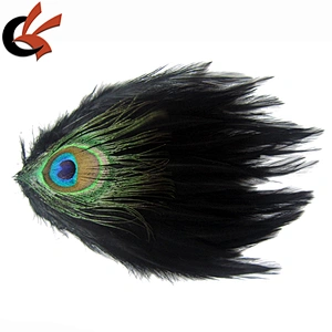 Pretty peacock hackle Feather pads for girls headband