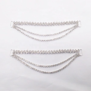 Factory Wholesale Swimwear Accessories Rhinestone Pendant Crystal Bikini Connector