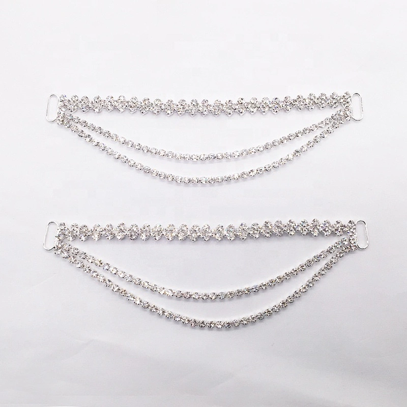 Factory Wholesale Swimwear Accessories Rhinestone Pendant Crystal Bikini Connector
