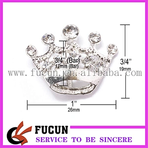 Wholesale Small Rhinestone Crown Buckles for Wedding Invitations