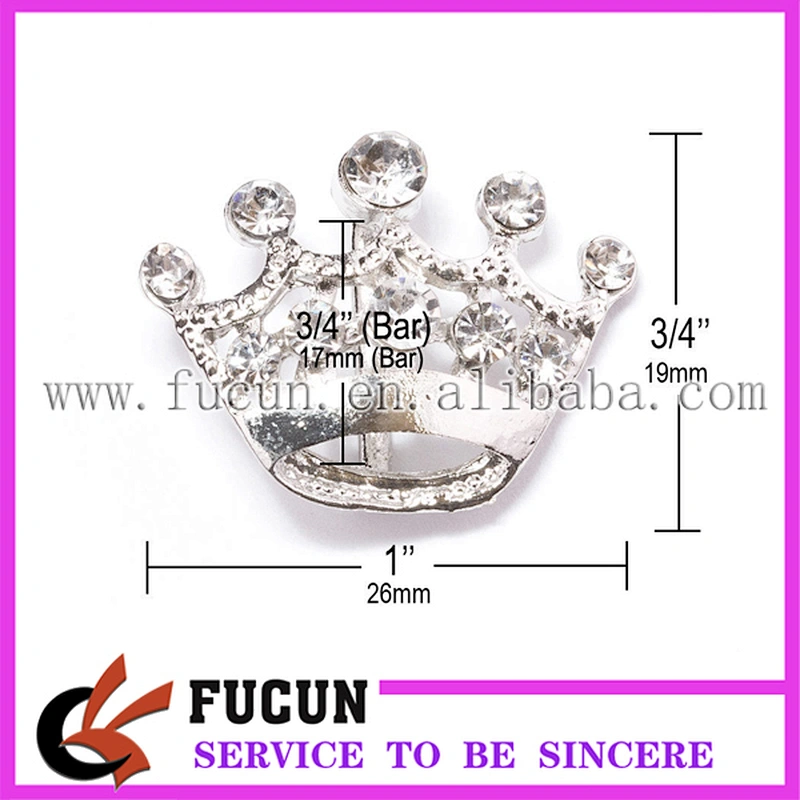 Wholesale Small Rhinestone Crown Buckles for Wedding Invitations