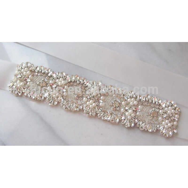 bridal work design flower embroidery mesh fabric beaded bridal lace applique for wedding dresses