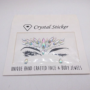 Festival party Temporary Tattoos adhesive face Jewels and body crystal stickers