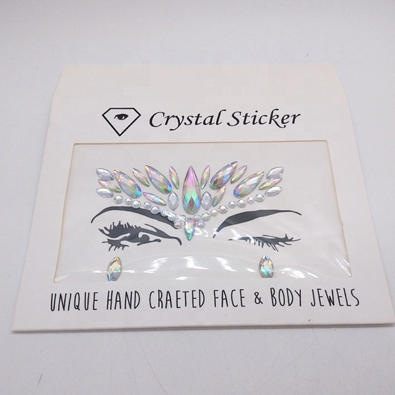 Festival party Temporary Tattoos adhesive face Jewels and body crystal stickers