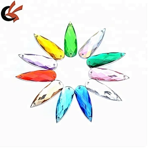 10 *30mm Sew On Crystal Stones Flatback Acrylic Gems for Clothes Crafts
