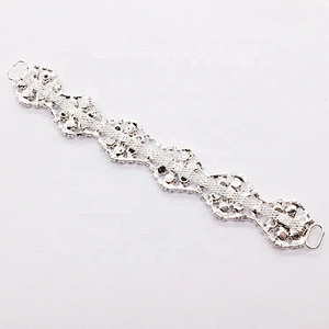 fashion jewelry silver rhinestone stage bikini connector for swimwear show
