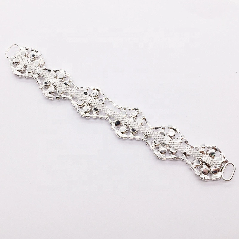 fashion jewelry silver rhinestone stage bikini connector for swimwear show