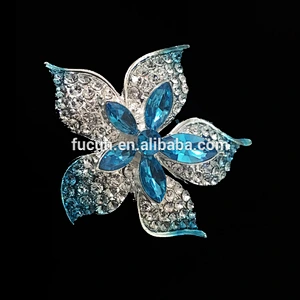new design pearl with crystals costume jewelry brooch
