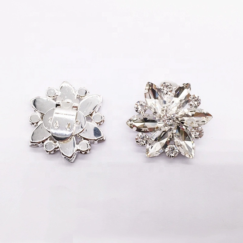 Hot Style Sexy Women Rhinestone Shoe Accessories Diamonds Rhinestone Flower Shoe Buckle Clip