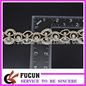 Sparkling rhinestone bridal applique crystal rhinestone diamante strass rhinestone trimming