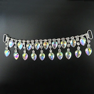Rhinestone Crystal AB Gems Pendant Bikini Connector Swimsuits Headbands Connector