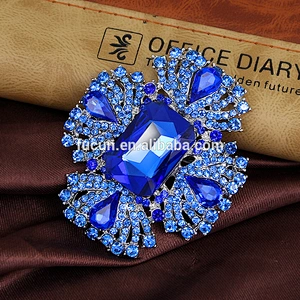 custom beautiful wedding gifts crystal large brooch pin women