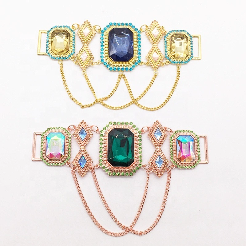 New Arrival Style Swimwear Set Rhinestone Connector Accessories Crystal Rhinestone Connector For Bikini Decoration