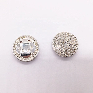Cheap Price Custom Silver Shoes Accessories Rhinestone Shoe Buckle Guangzhou Factory