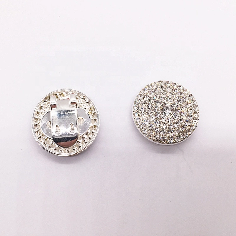 Cheap Price Custom Silver Shoes Accessories Rhinestone Shoe Buckle Guangzhou Factory