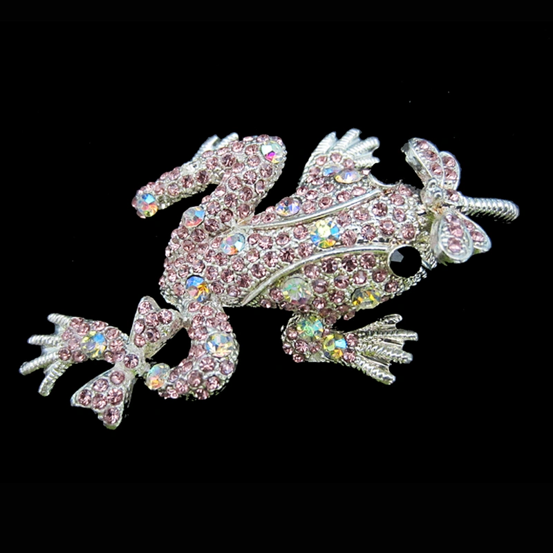 Fashion design unique cutie mouse crystal rhinestone animal brooch wholesale