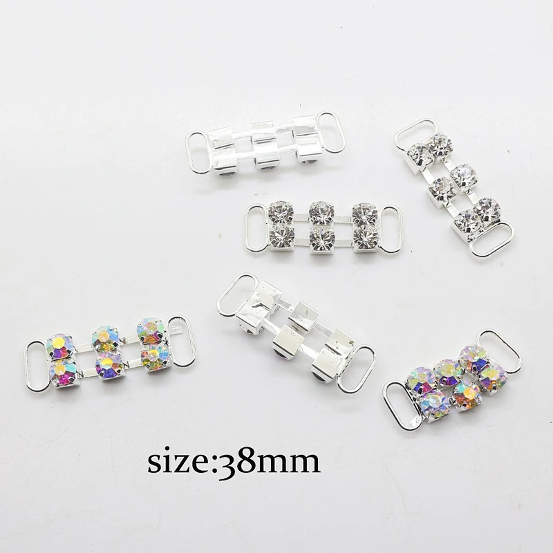 2018 new 2 rows AB stone small bikini connector buckle for Swimwear