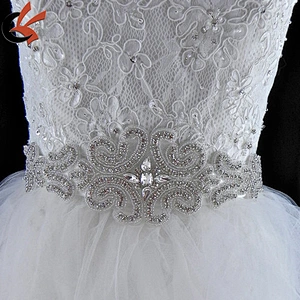 Elegant Transparent rhinestone Wedding Belt Bridal Belt Sash Belt Crystal sash