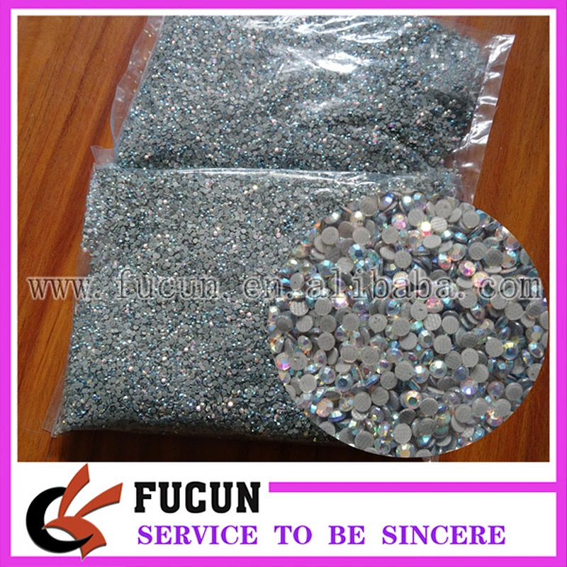 Hot-Fix Iron-On Flat-Back Beads Rhinestones Multi Color & Size Selection