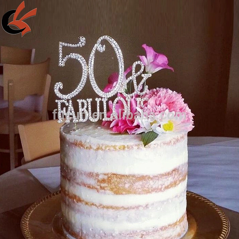 China Factory High Quality custom Rhinestone Cake Topper